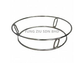 SMALL STAINLESS STEEL ROUND ANTI-HOT POT RACK 20*5*23CM